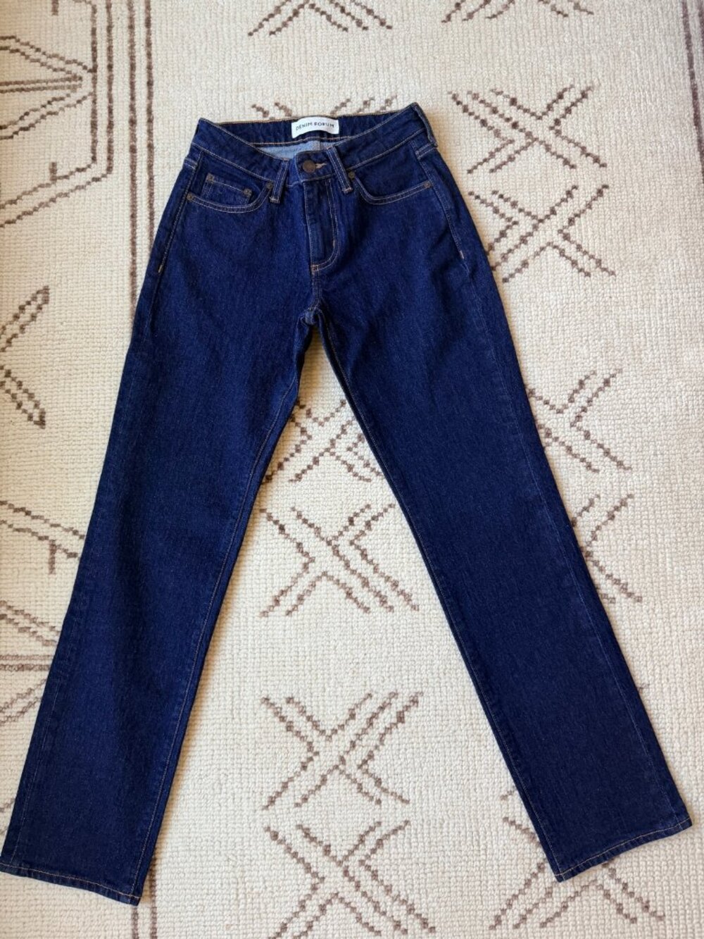 Denim Forum Tilda Curve-Fit Lo-Rise Straight Jean 24